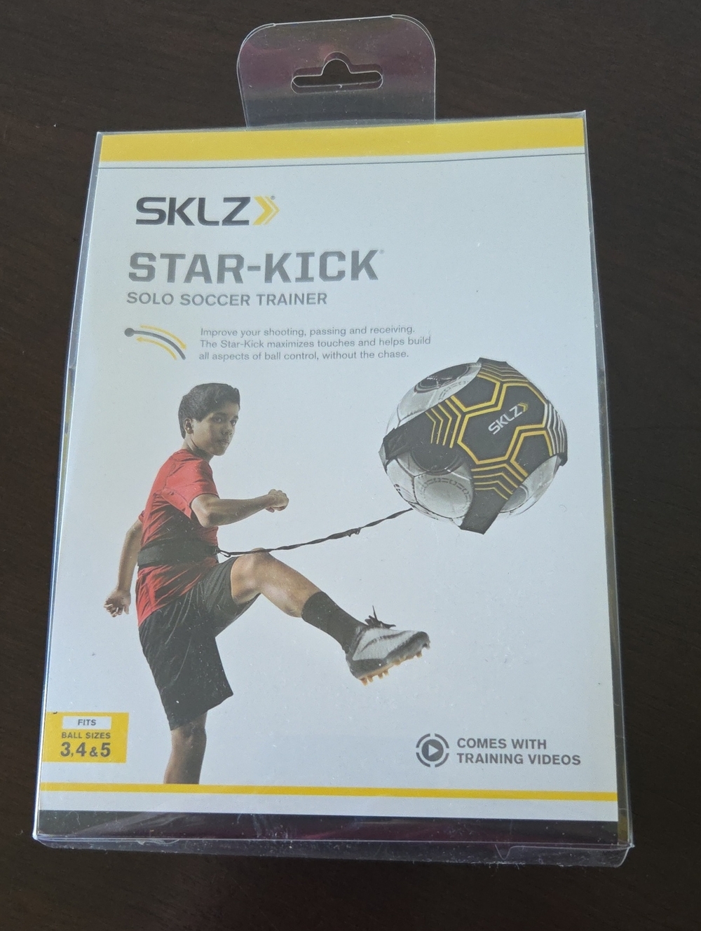 SKLZ Star-Kick Solo Soccer Trainer - Black & Yellow